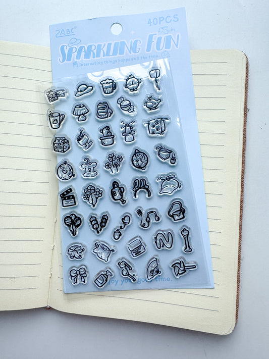 Yqql402 Clear Stamp Soft time Planner  | 95*150mm