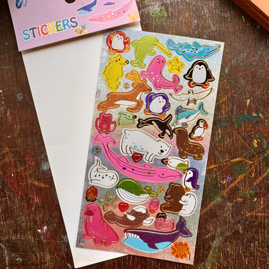 #9 Kawaii glitter sticker | Cute Stickes