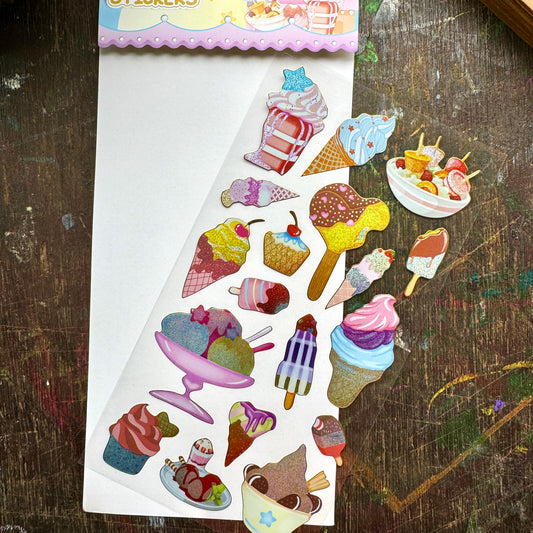 #8 Kawaii glitter sticker | Cute Stickes