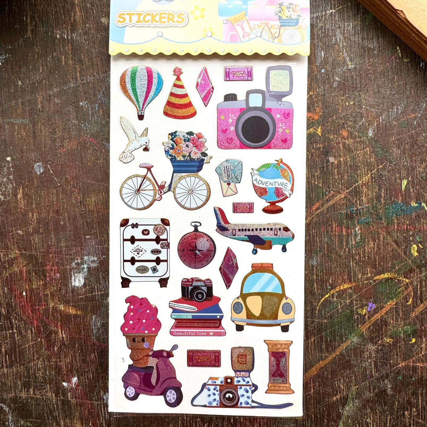 #7 Kawaii glitter sticker | Cute Stickes