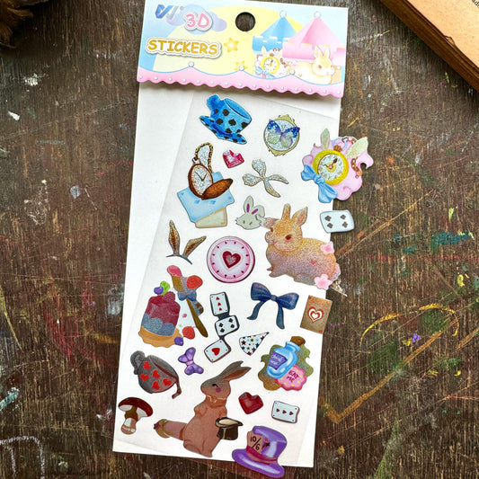 #6 Kawaii glitter sticker | Cute Stickes