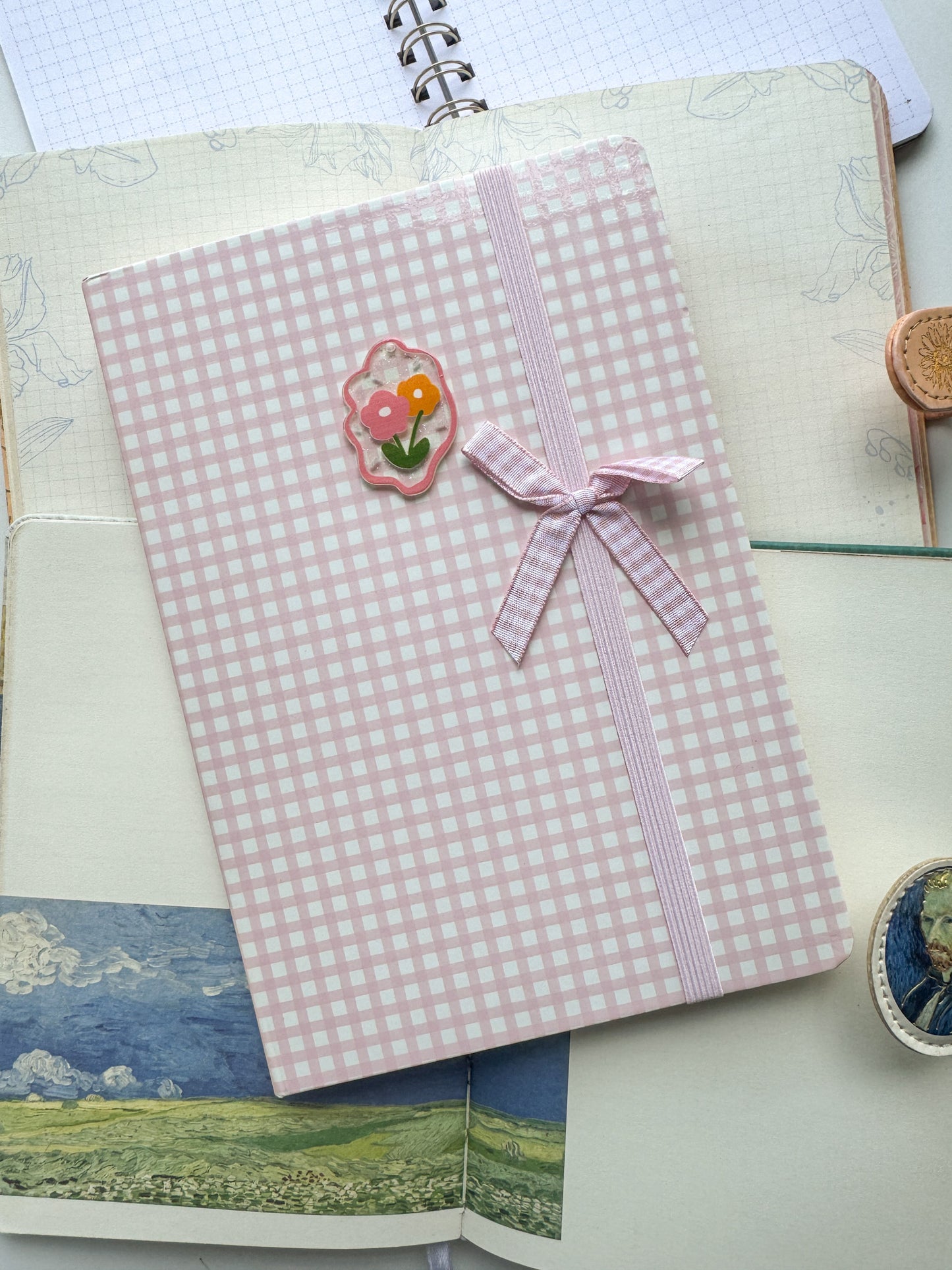 Blooming Elastic Notebook|A5 Notebook Ruled| Hard Cover| BG-A5-12461-3|96 Pages