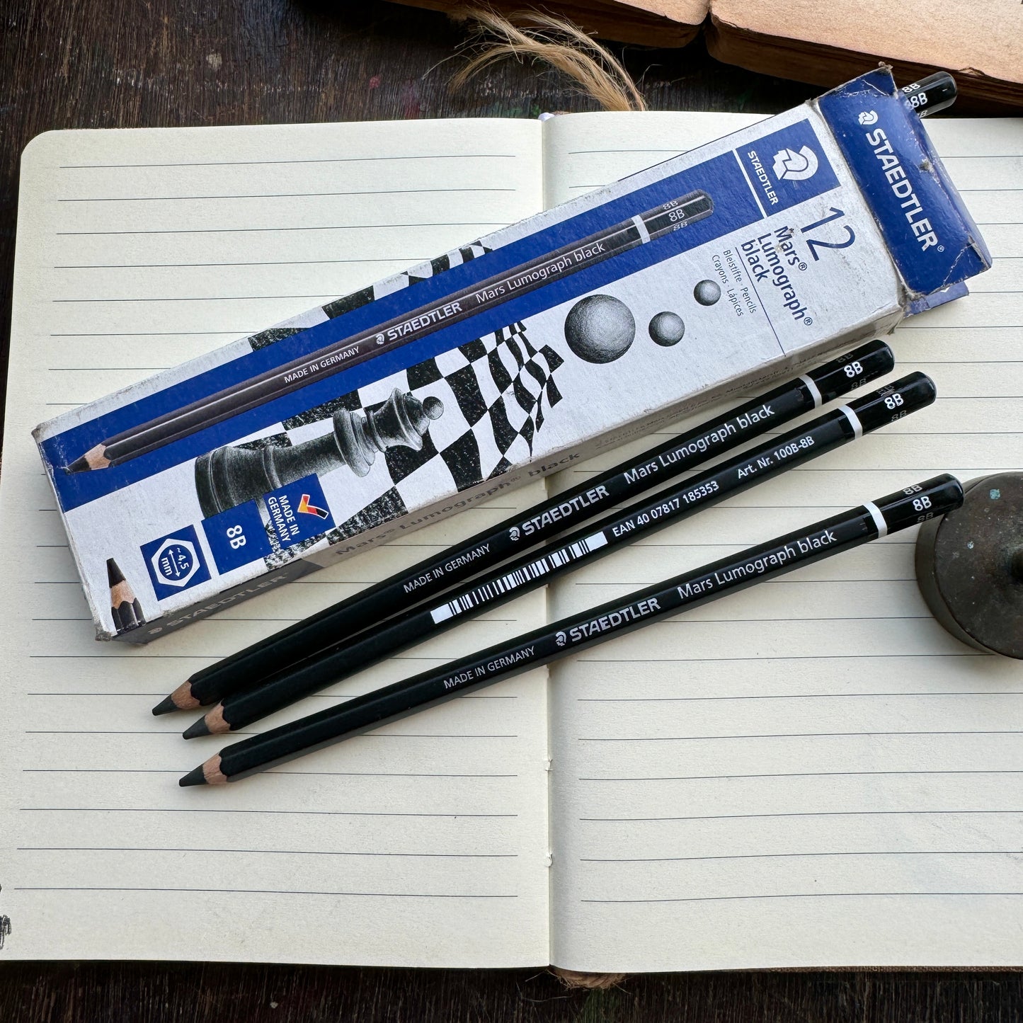 1 pc Staedtler Mars Lumograph black  8 B Pencils | Sketch Material