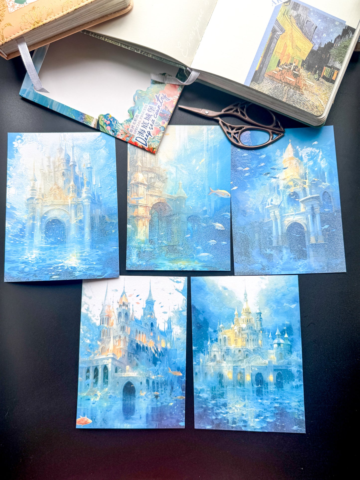 MHD-SHGD001-Sea Theme Paper Sticker 5 Sheets |100X140mm