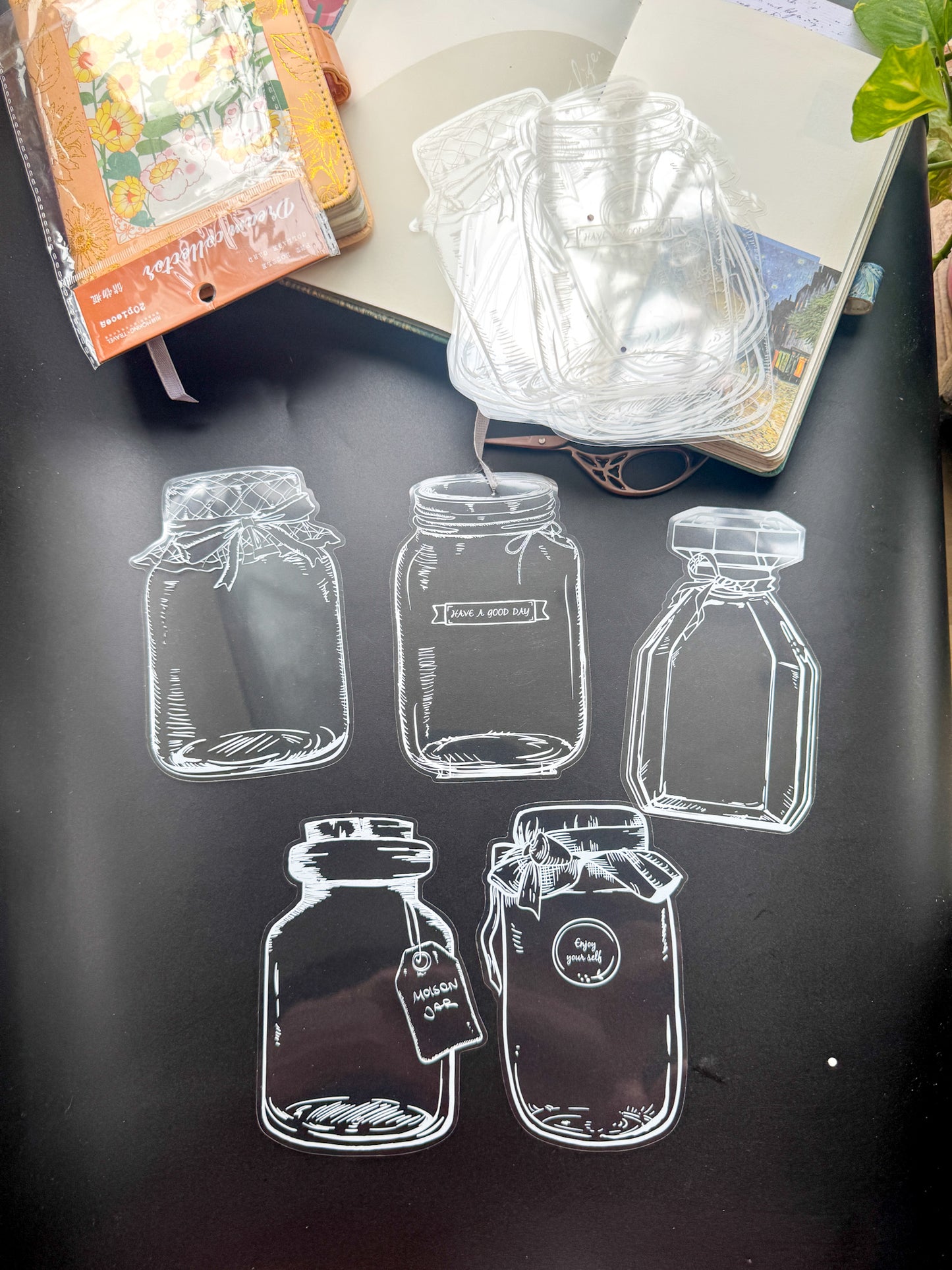 Rmlm005 Transparent Jar Sticker | Dream Collector series | 4*5 20 pcs. 95*140mm