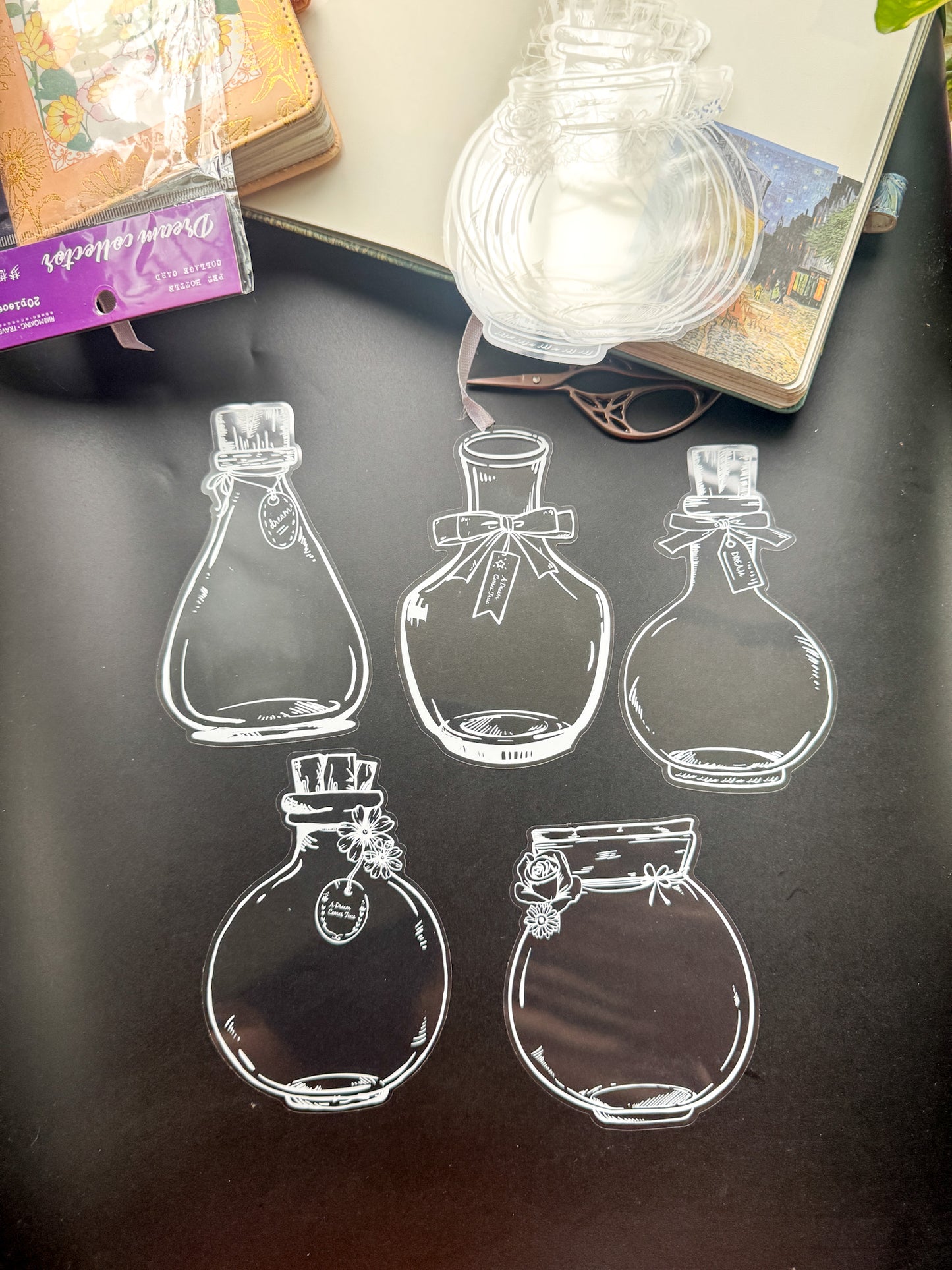 Rmlm006 Transparent Jar Sticker | Dream Collector series | 4*5 20 pcs. 95*140mm