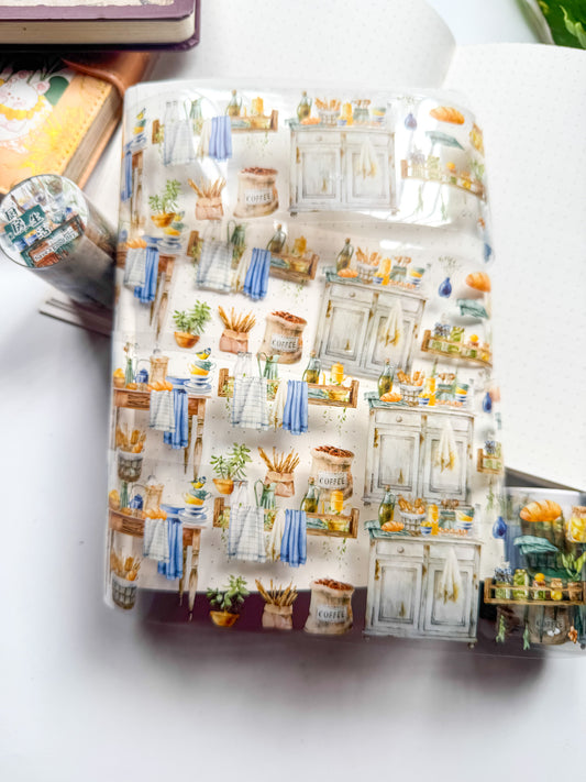 MHD-SHJL005|Cramp Living |Slow Life Sticker| Transparent  Pet Sticker Roll | Household Theme| 2mm|Pre cut