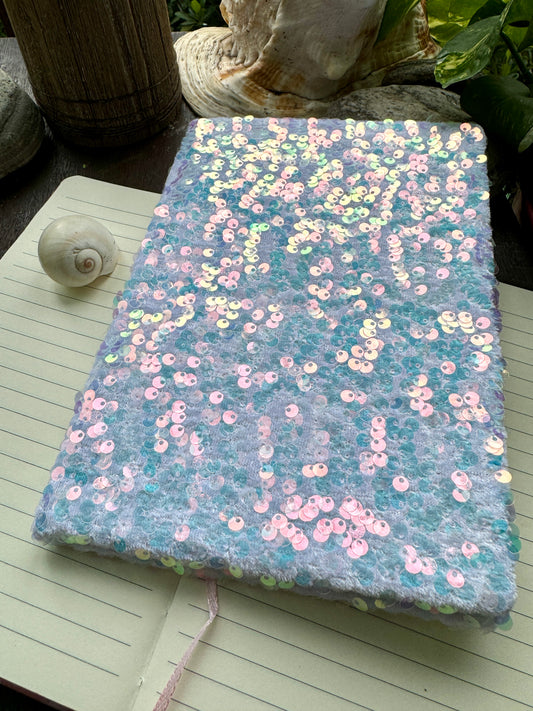 A5  Sequins Notebook Sky Blue