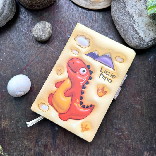 650015 A6  Little Dinosaurs Yellow Notebook