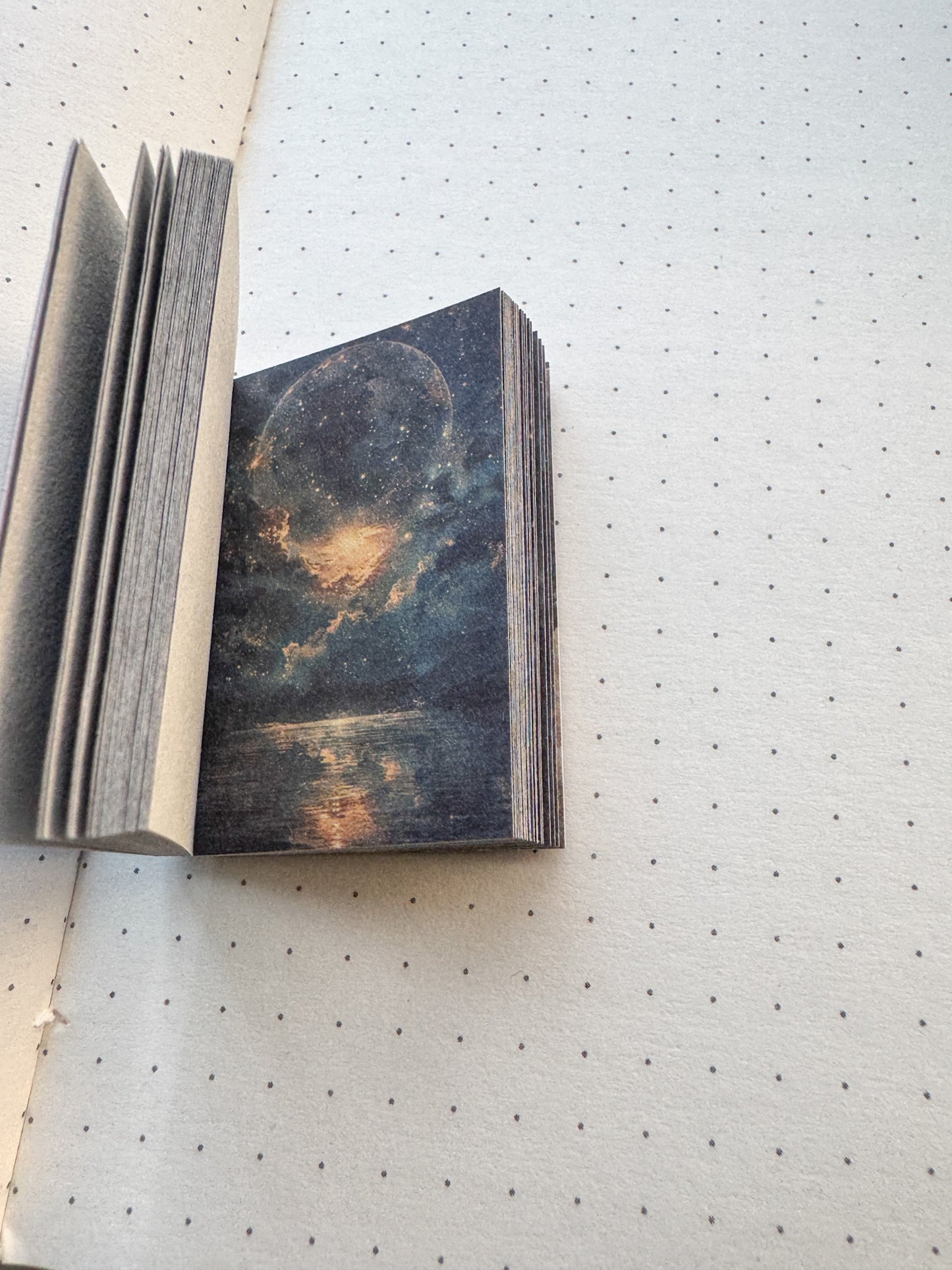 XSMH-401 INTERSTELLAR LUNAR ECLIPSE| Journal Paper Book| 56*37mm 50 pages | Material Paper Dark Blue & Black Theme