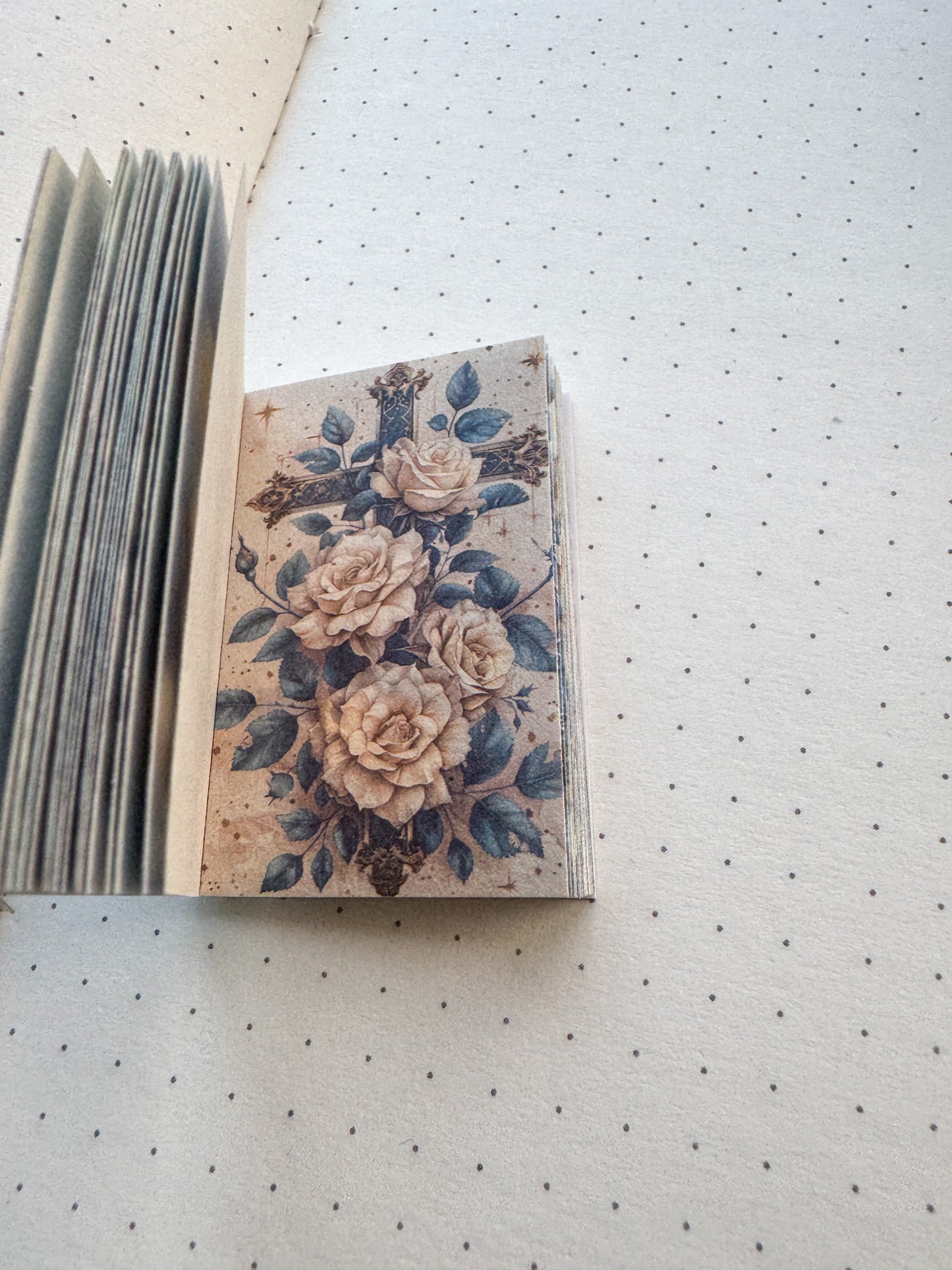 XSMH-402 BLUE ENCHAN TRESS| Journal Paper Book| 56*37mm 50 pages | Material Paper Blue Theme