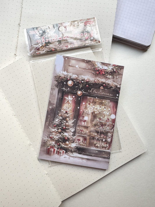 Cxyx-604 Christmas Snow Vintage Paper Pack | 30 pcs