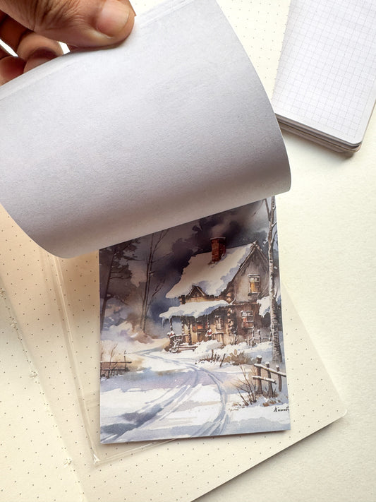 Cxyx-604 Christmas Snow Vintage Paper Pack | 30 pcs