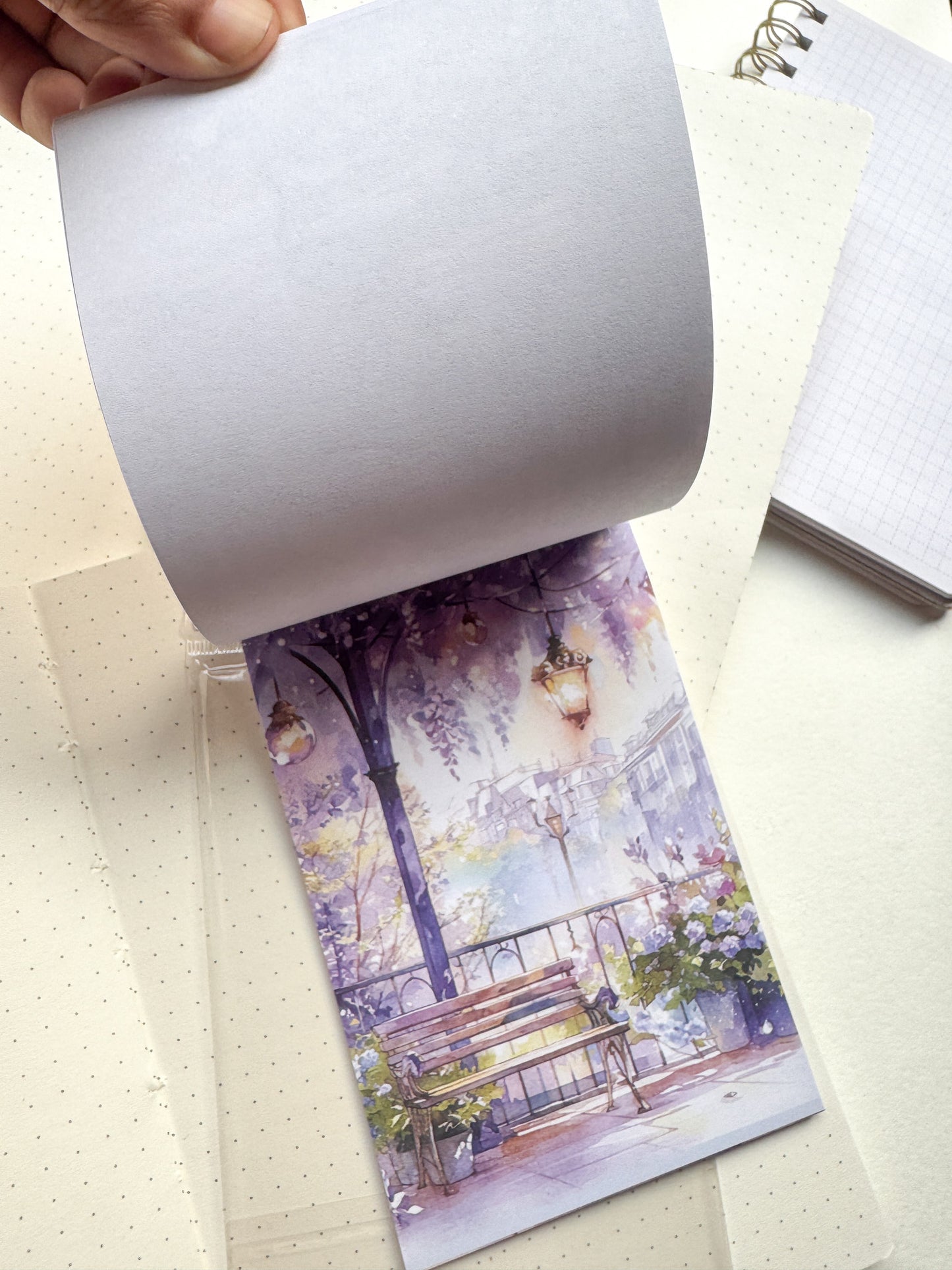 Cxyx-602 Fantasy Purple Garden Vintage Paper Pack | 30 pcs