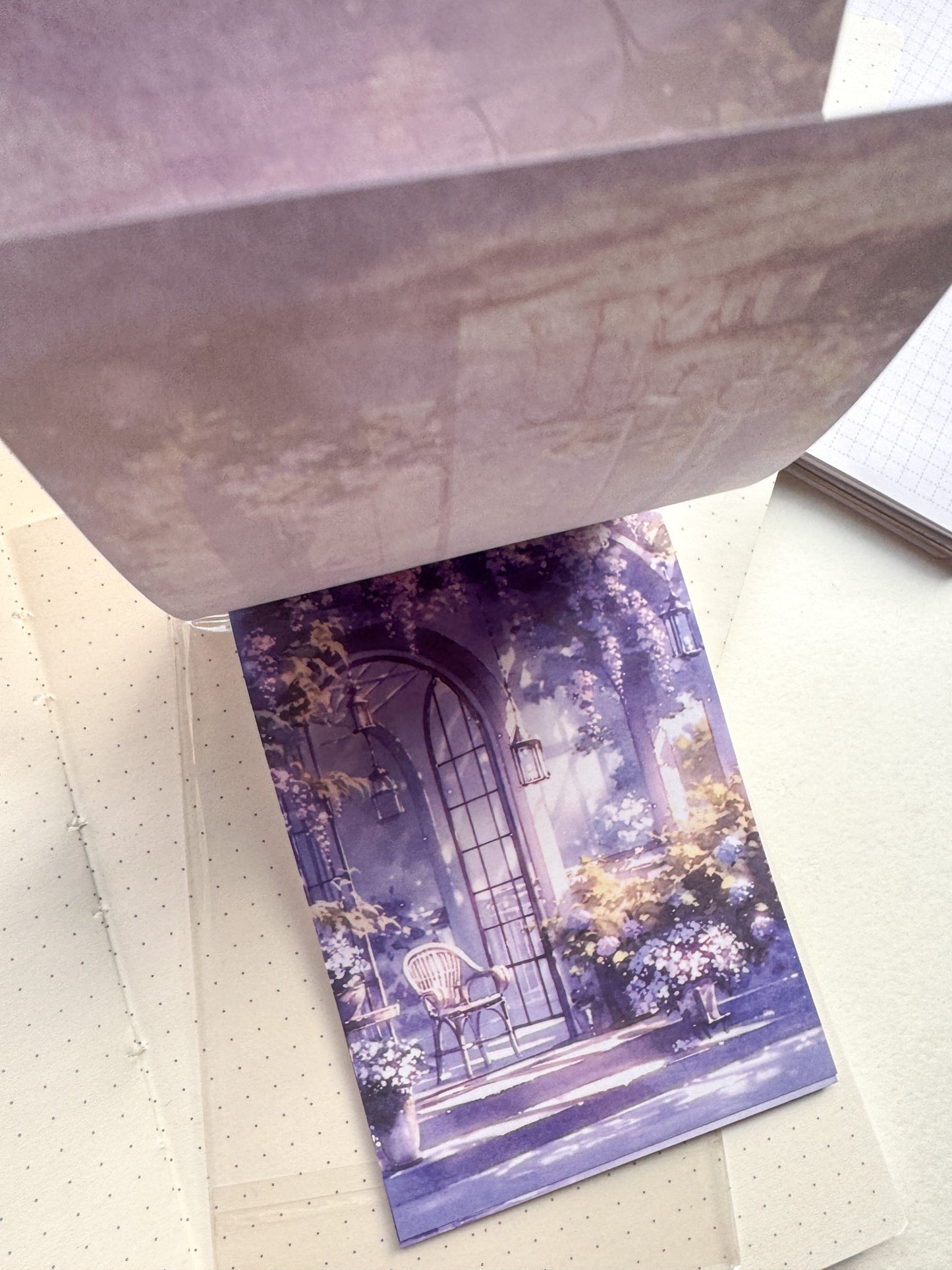 Cxyx-602 Fantasy Purple Garden Vintage Paper Pack | 30 pcs