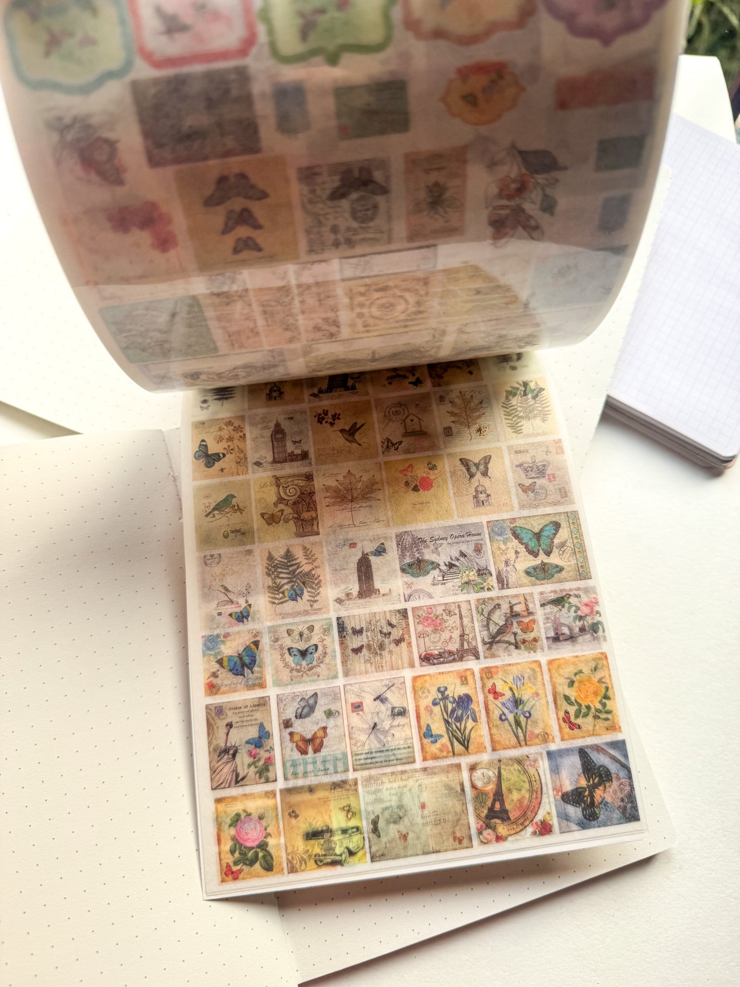 Sqhjb402 Flower Field Dancer Stamp Deco Sticker Book | 24 pages