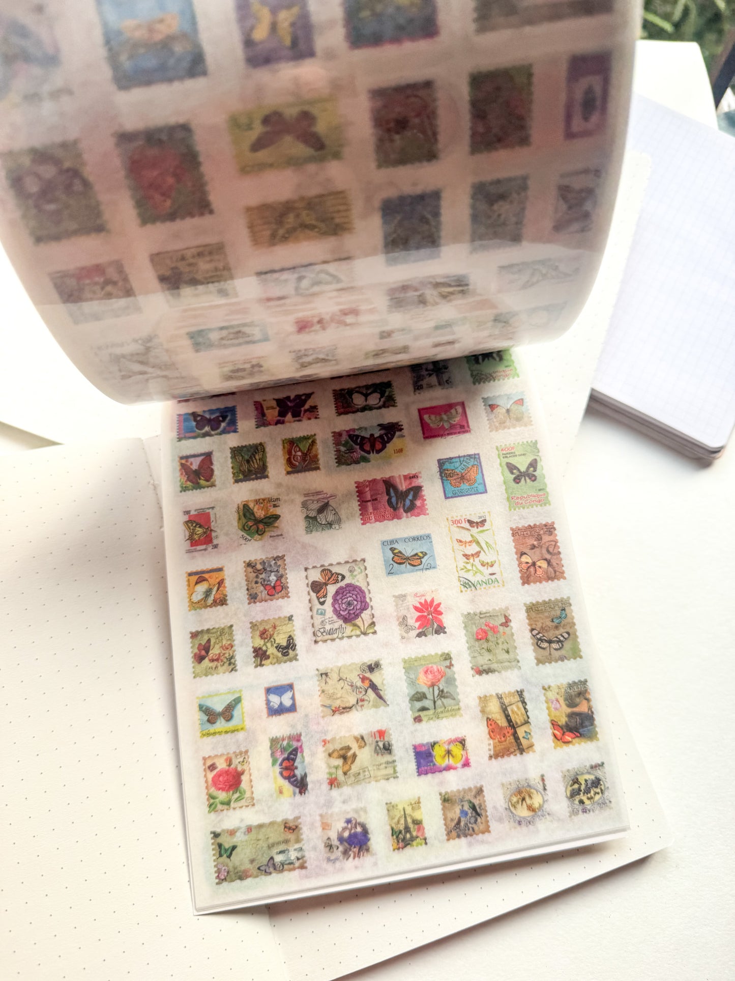 Sqhjb402 Flower Field Dancer Stamp Deco Sticker Book | 24 pages