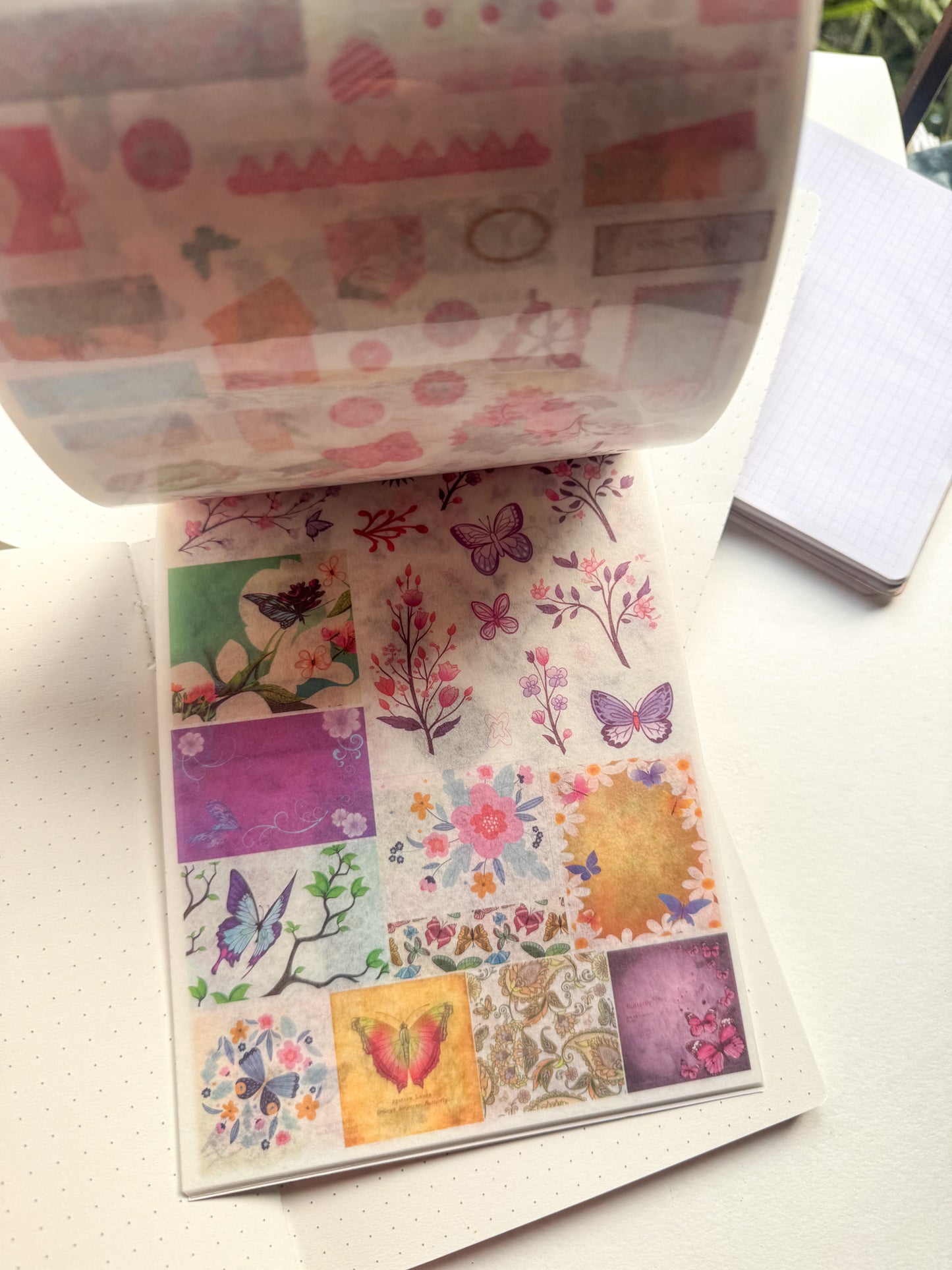 Sqhjb402 Flower Field Dancer Stamp Deco Sticker Book | 24 pages