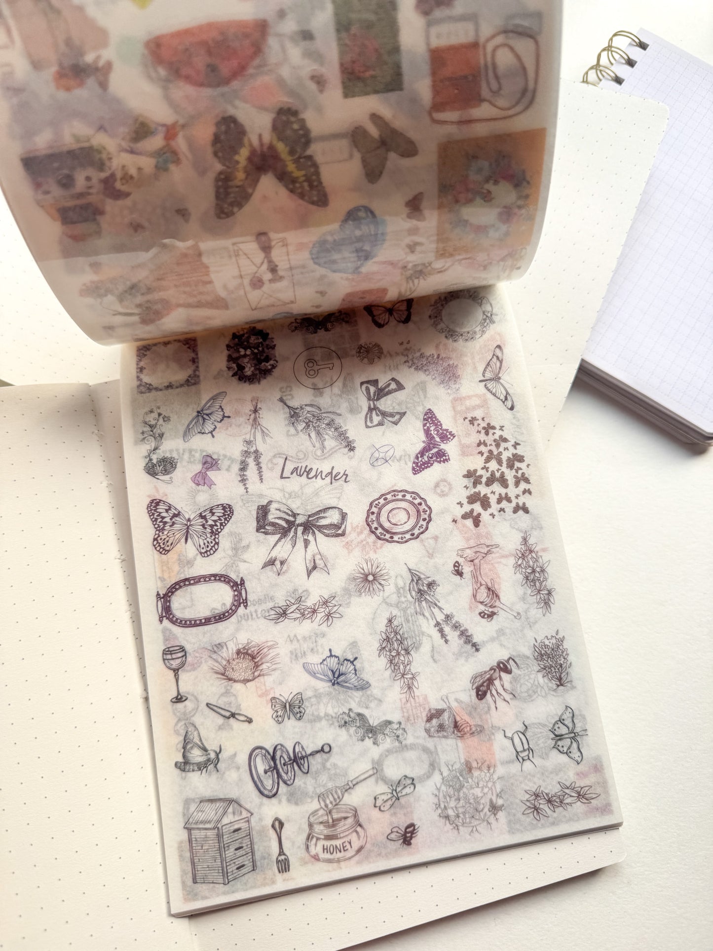 Sqhjb402 Flower Field Dancer Stamp Deco Sticker Book | 24 pages