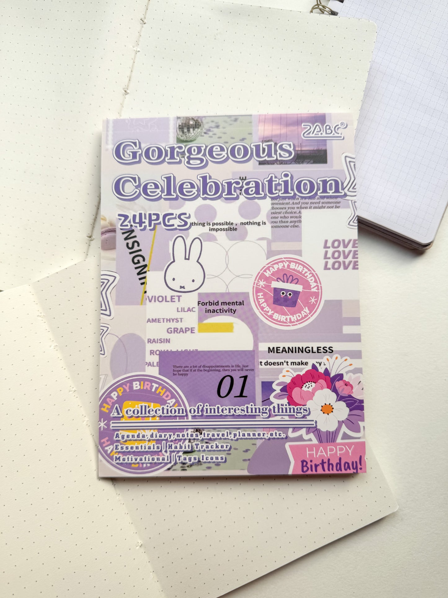 Sqhjb403 Gorgeous Celebration Deco Sticker Book | 24 pages