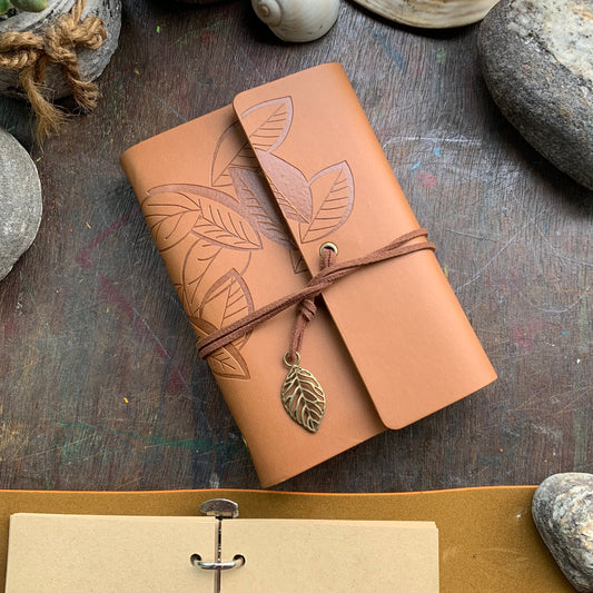 Mg265e4 A6 Vintage Journal Notebook with Craft Paper