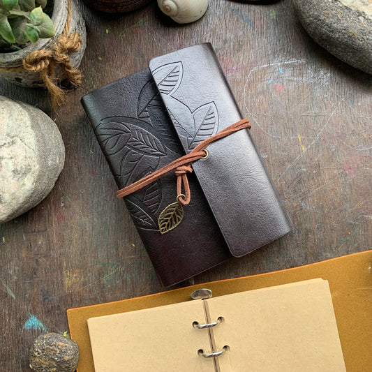Mg265e5  A6 Vintage Journal Notebook with Craft Paper