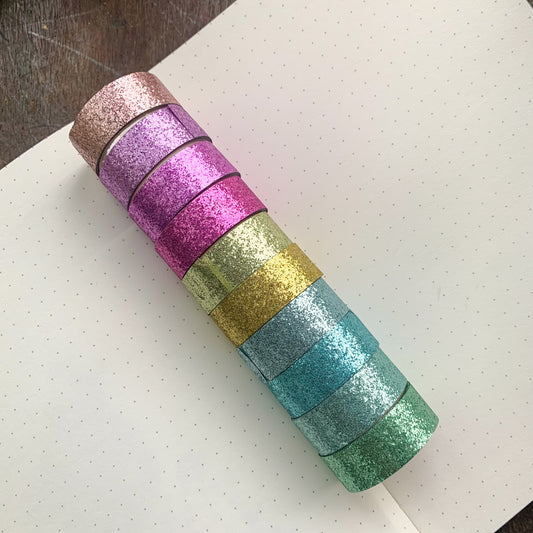 Mg7825 Glitter Cello tape set | 10 pcs