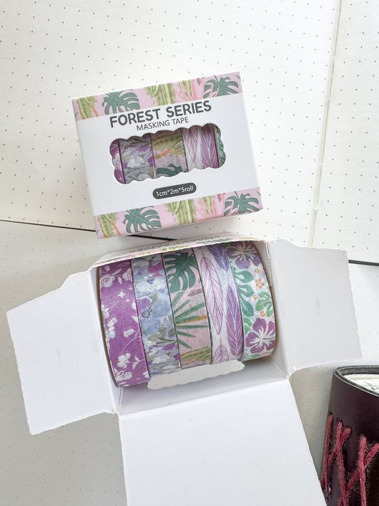 xmjd3089a-3 Forest Series Washi Tape Set | 1cm* 2m  set of 5