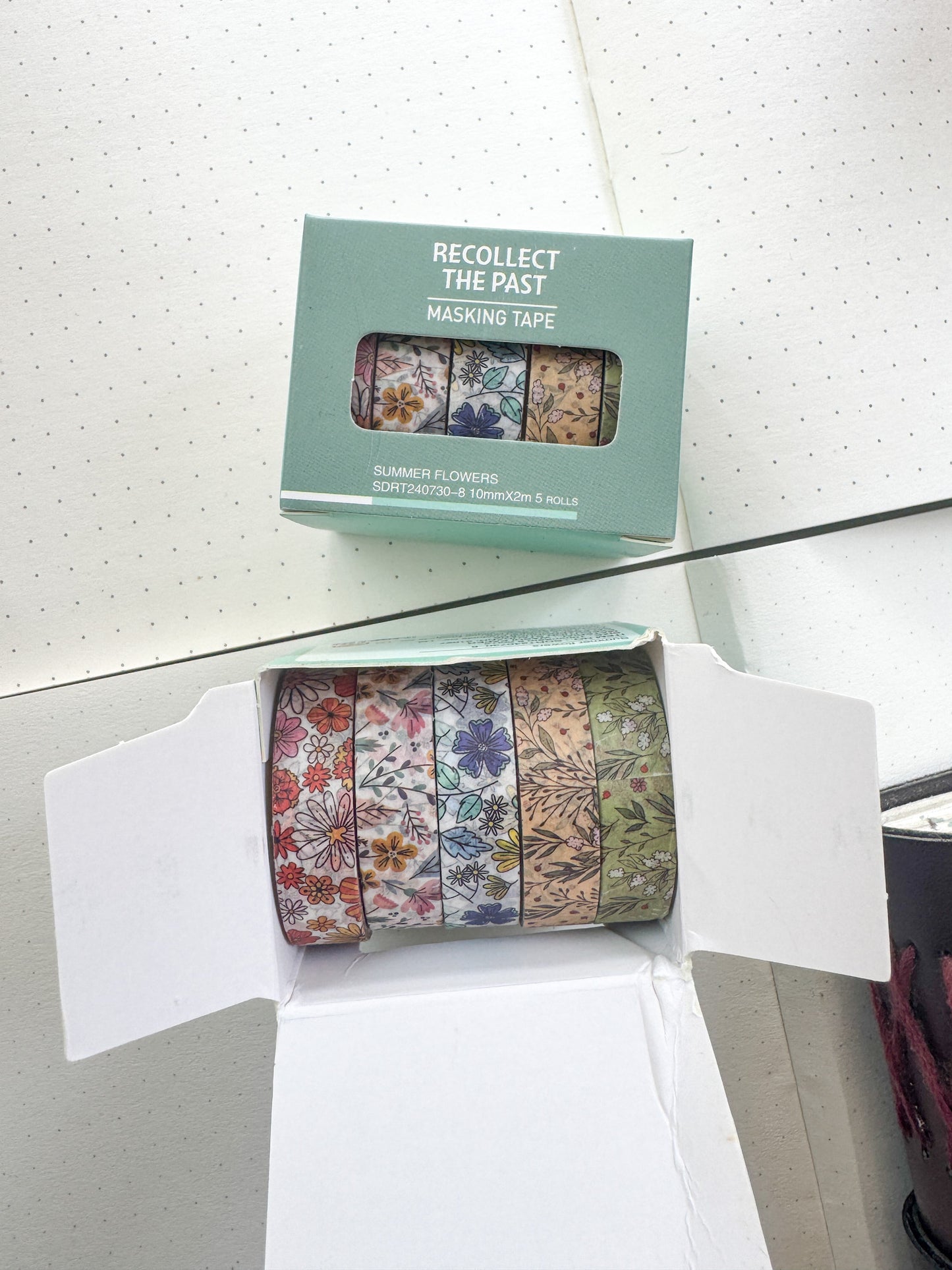 Sdrt240730-8 Summer Flower Series Washi Tape Set Paper Tape| 1cm* 2m  set of 5