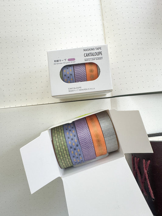 Sd2071-7 Red Bean Paste Series Washi Tape Set Paper Tape| 1cm* 2m  set of 5