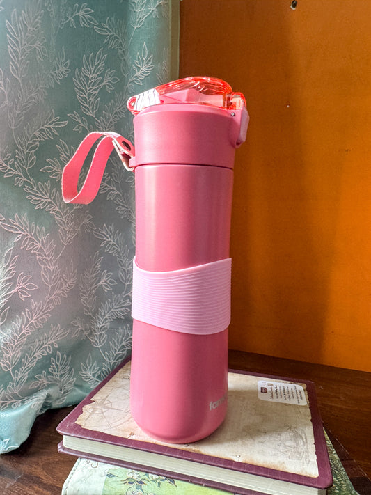 Metal Water Bottle Absolute Premium Quality  Pink