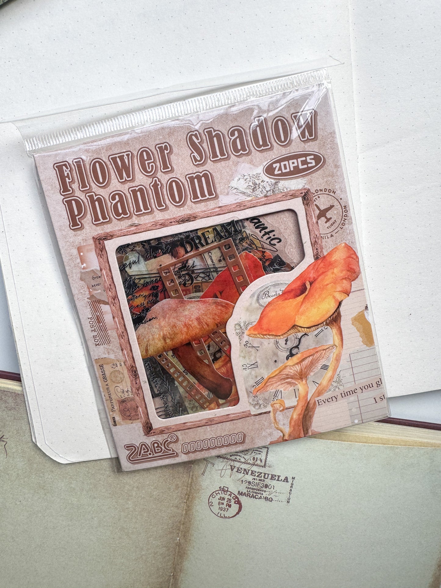 Cjhy603 Flower Brilliance Strange Place Mashroom Transparent Pet Sticker | 20 Pcs