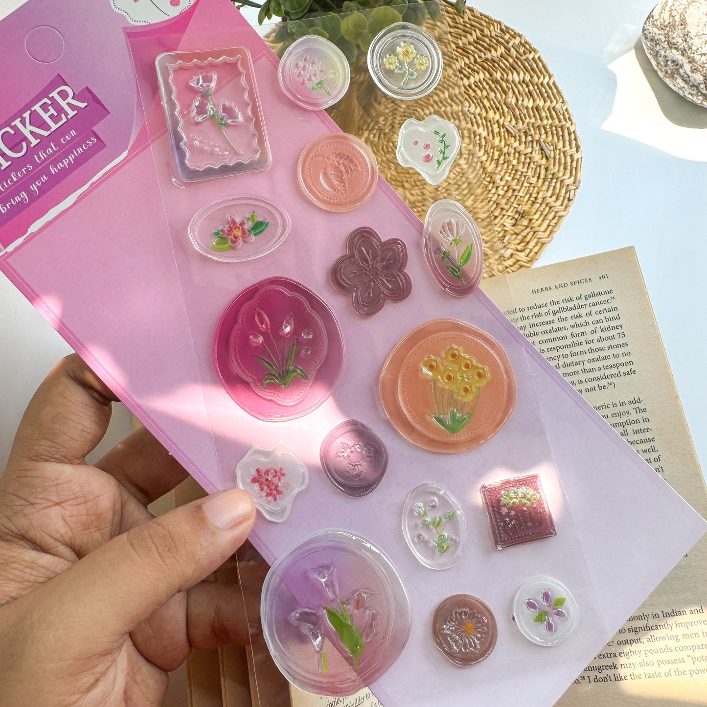 Wxppz|G-11| 3 Transparent Wax Seal Stamp| Wax Stamp Sticker