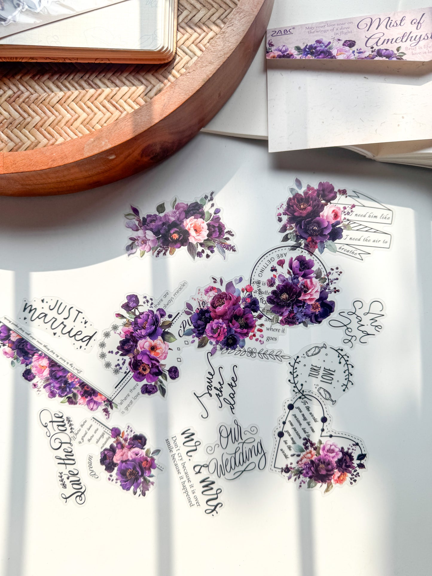 Tysy605 Prism Wander Transparent Pet Sticker | 15 pcs