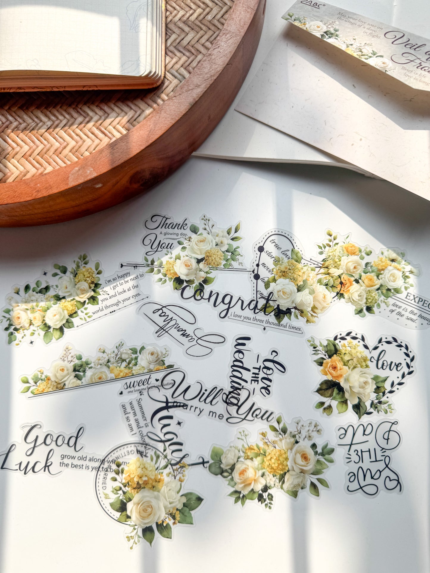 Tysy602 Prism Wander Transparent Pet Sticker | 15 pcs