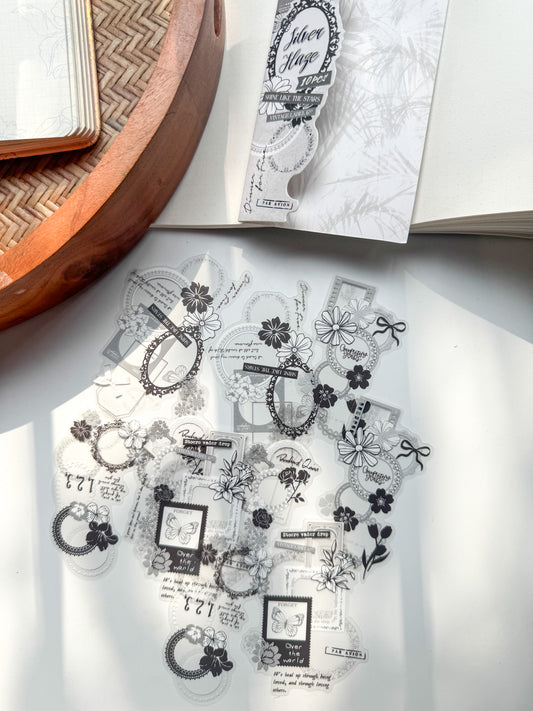 Ysxj603 Verses Collection Transparent Sticker Set | 10 pcs