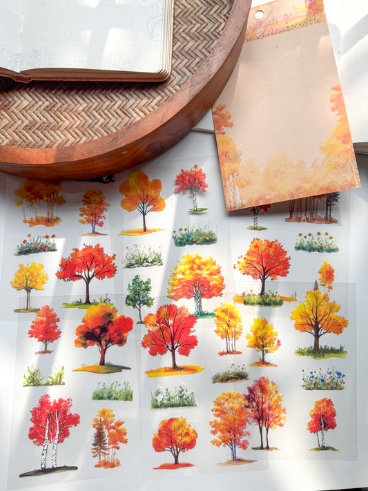 Sjsj403 Tree And Shadows Transparent Sticker Sheet |6 sheet set