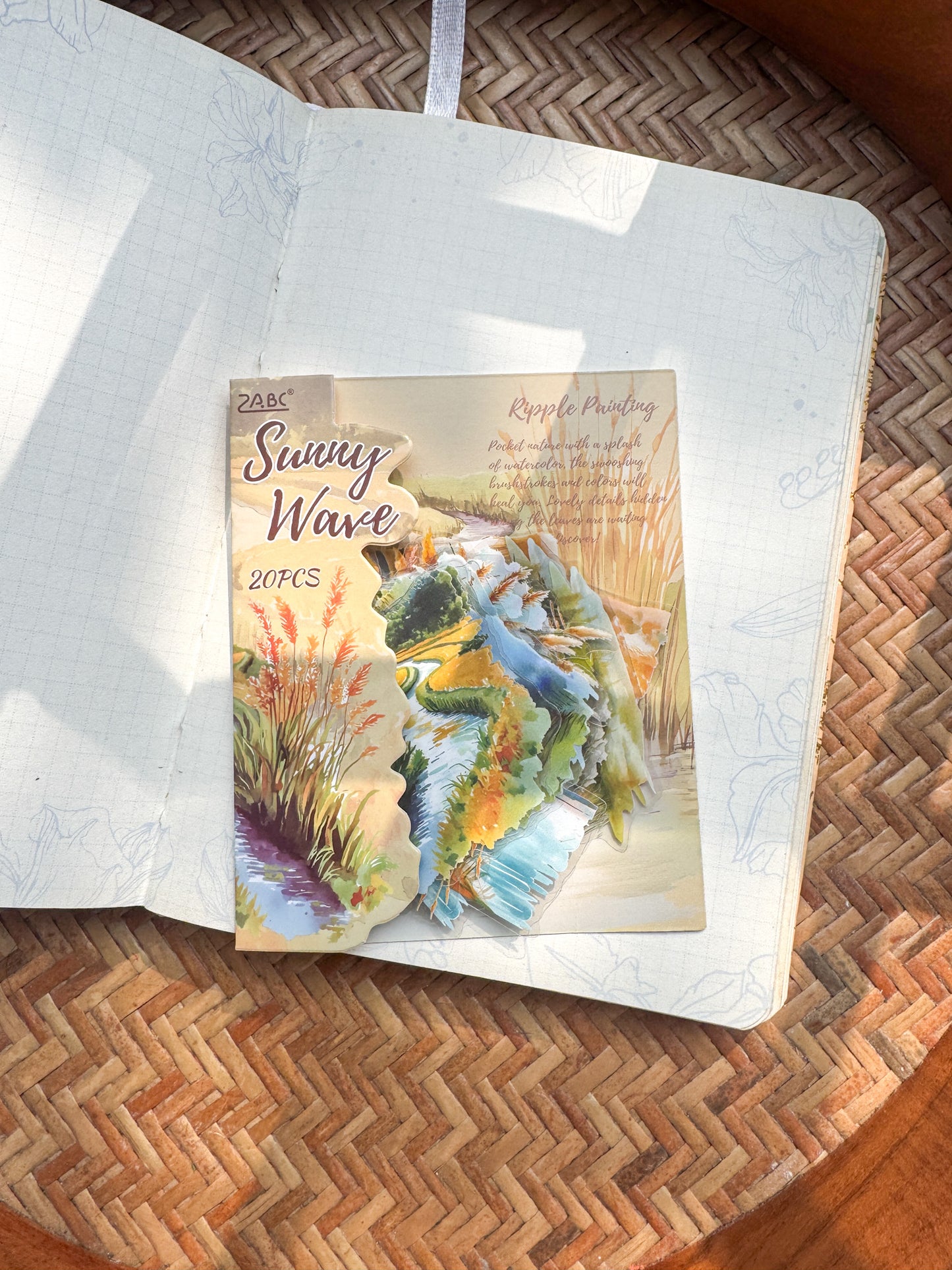 Lyhy603 Lotus Swamp Transparent Flower Pond Stickers | 20 Pcs