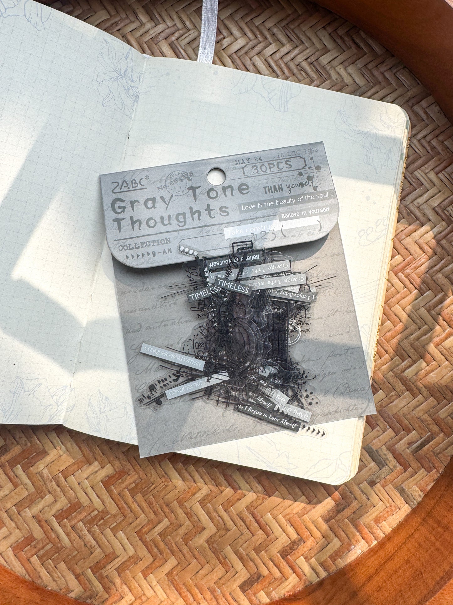 Bywy602 Language Collection Transparent Pet Sticker | 30 pcs