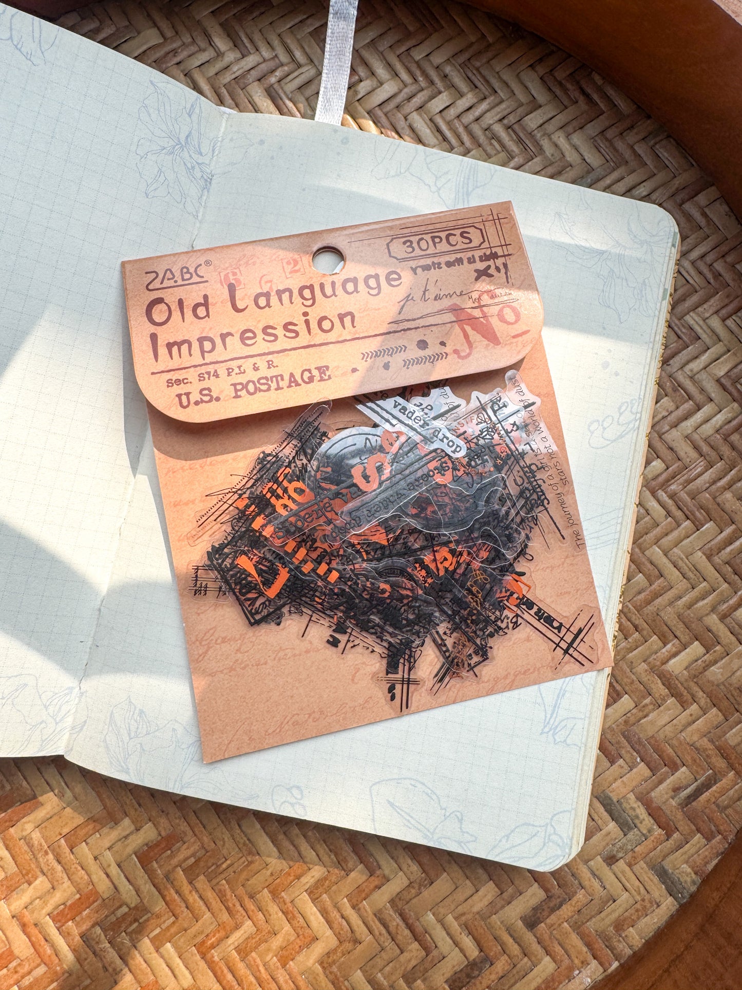 Bywy603 Language Collection Transparent Pet Sticker | 30 pcs