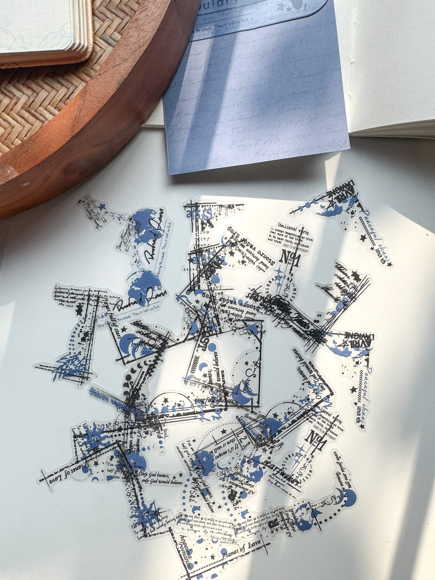 Bywy605 Language Collection Transparent Pet Sticker | 30 pcs