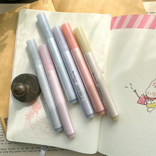 Q1301 Sugar Pastel Highlighter set| 6 Color