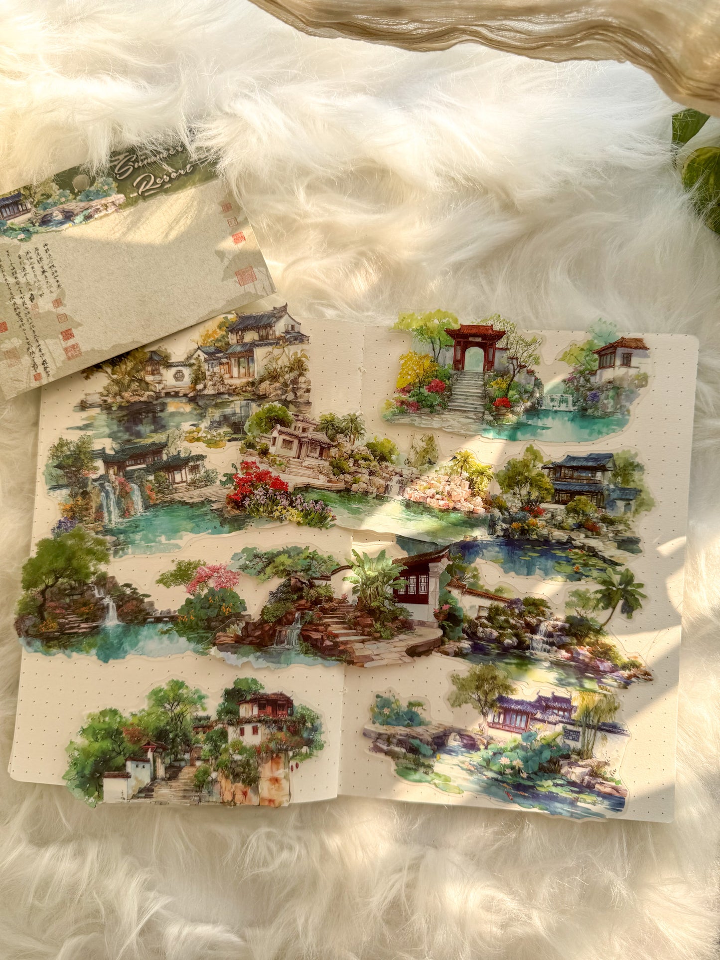 Szyt604 Water Colour Pictures Transparent Sticker | 10 pcs