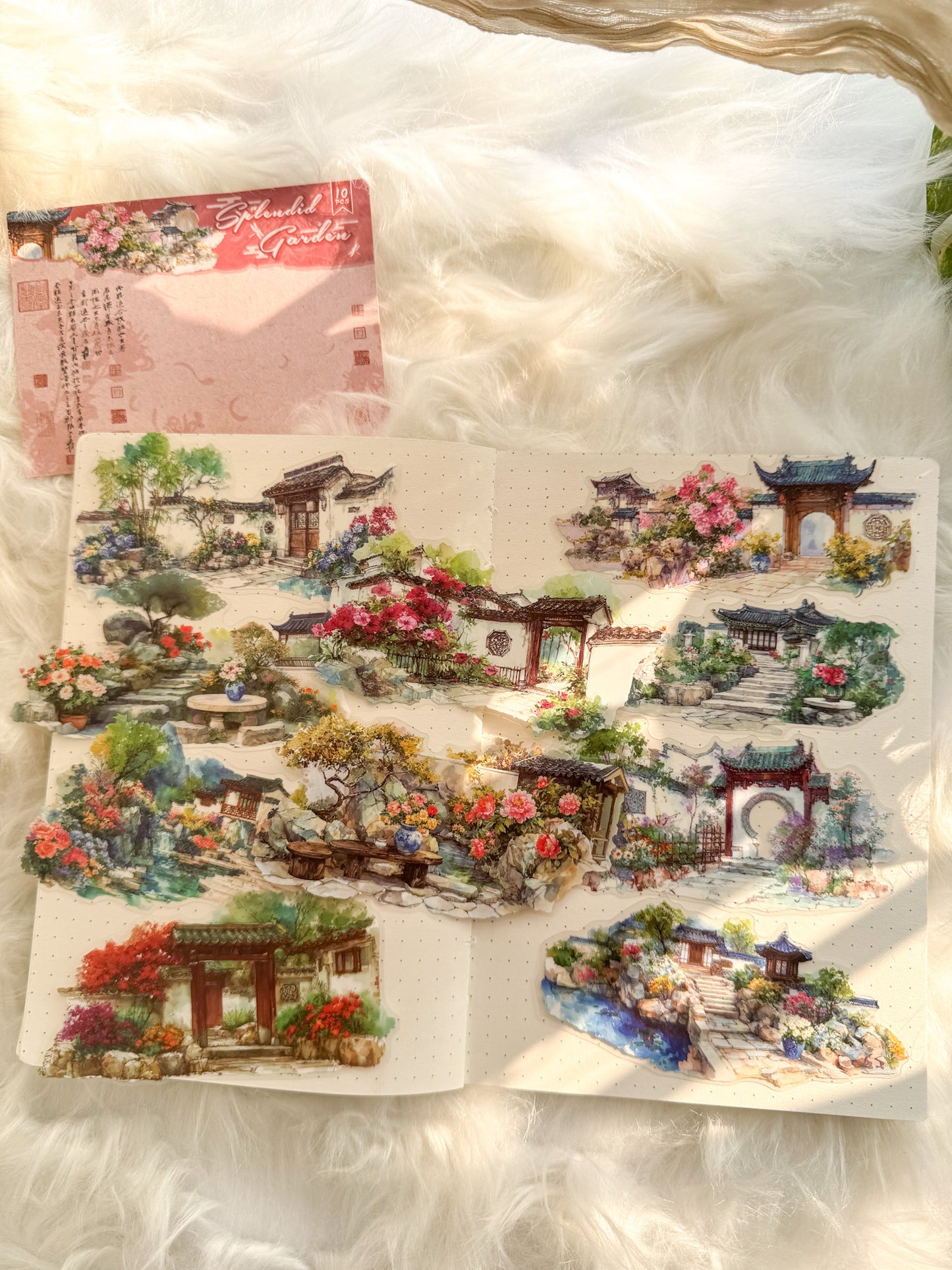 Szyt605 Water Colour Pictures Transparent Sticker | 10 pcs