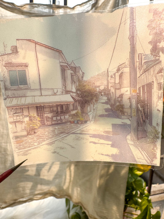 Olzm402 Water Colour Pictures Transparent Sticker | 10 pcs