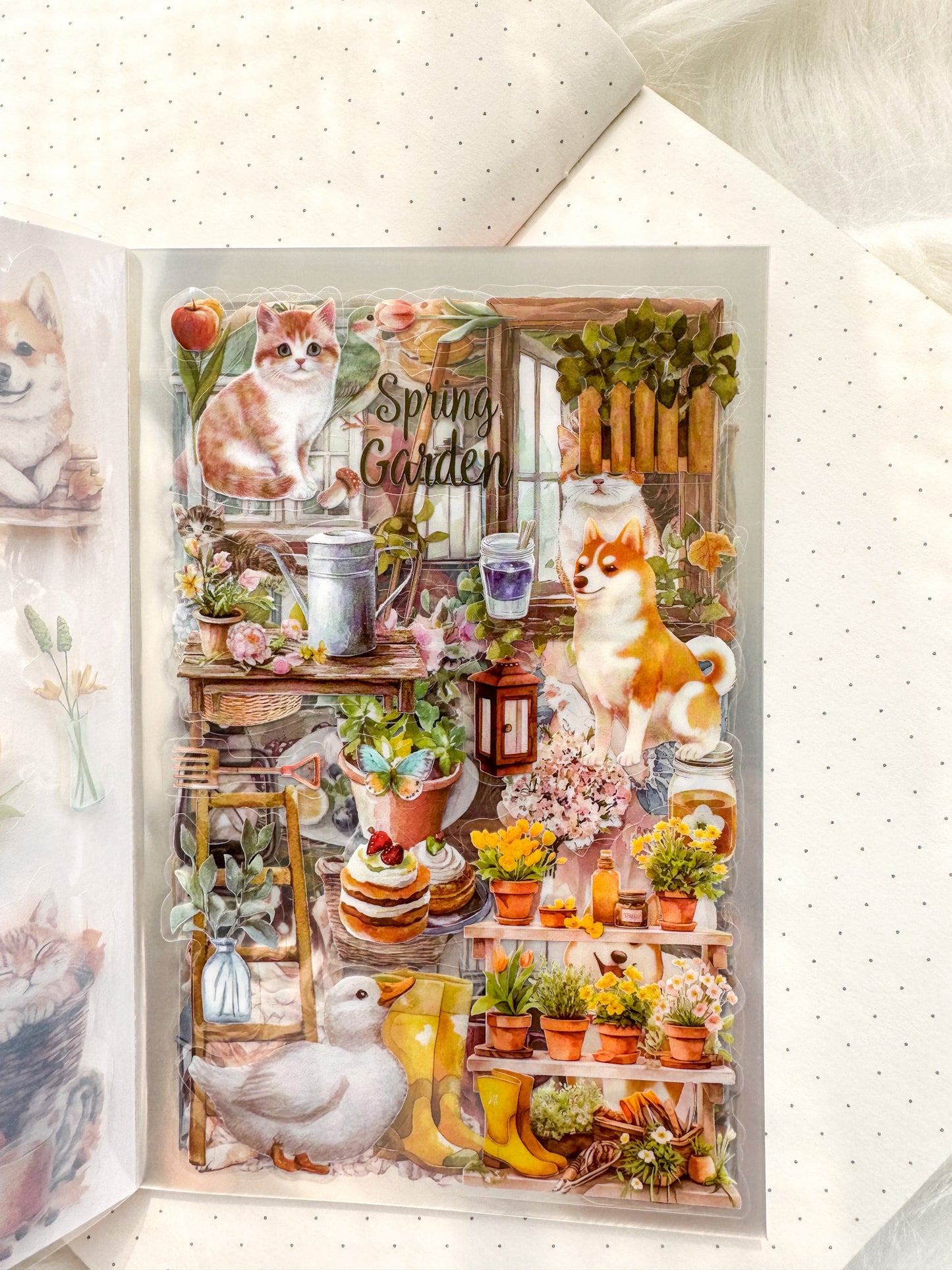 Bfmcl403 Song Of Soil Time Sticker Transparent Book | Over 300 Stickers - 20 Sheets