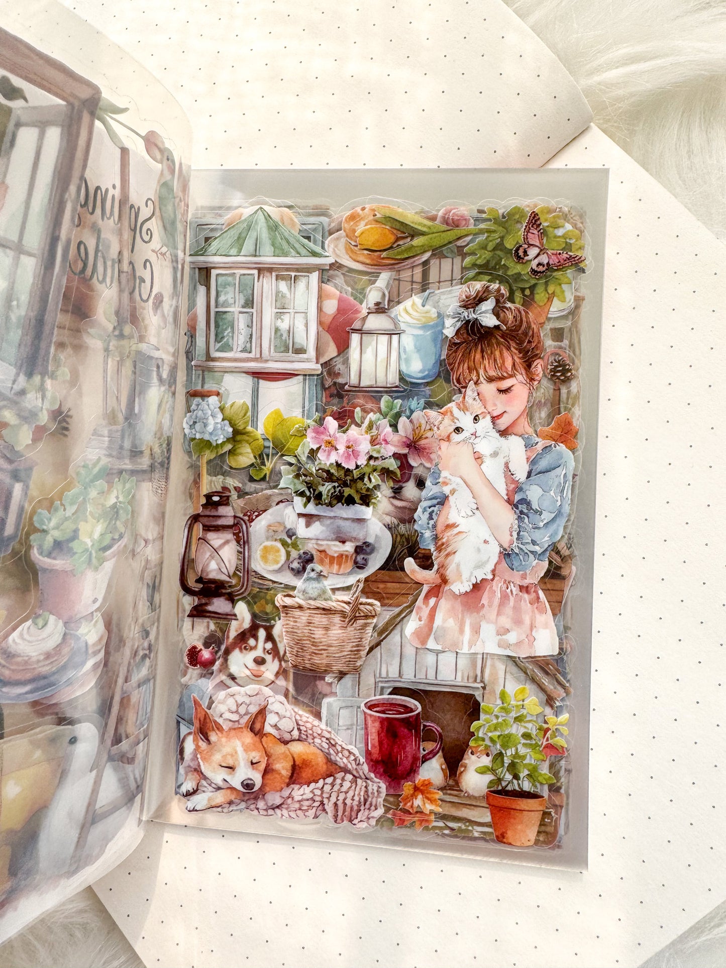 Bfmcl403 Song Of Soil Time Sticker Transparent Book | Over 300 Stickers - 20 Sheets