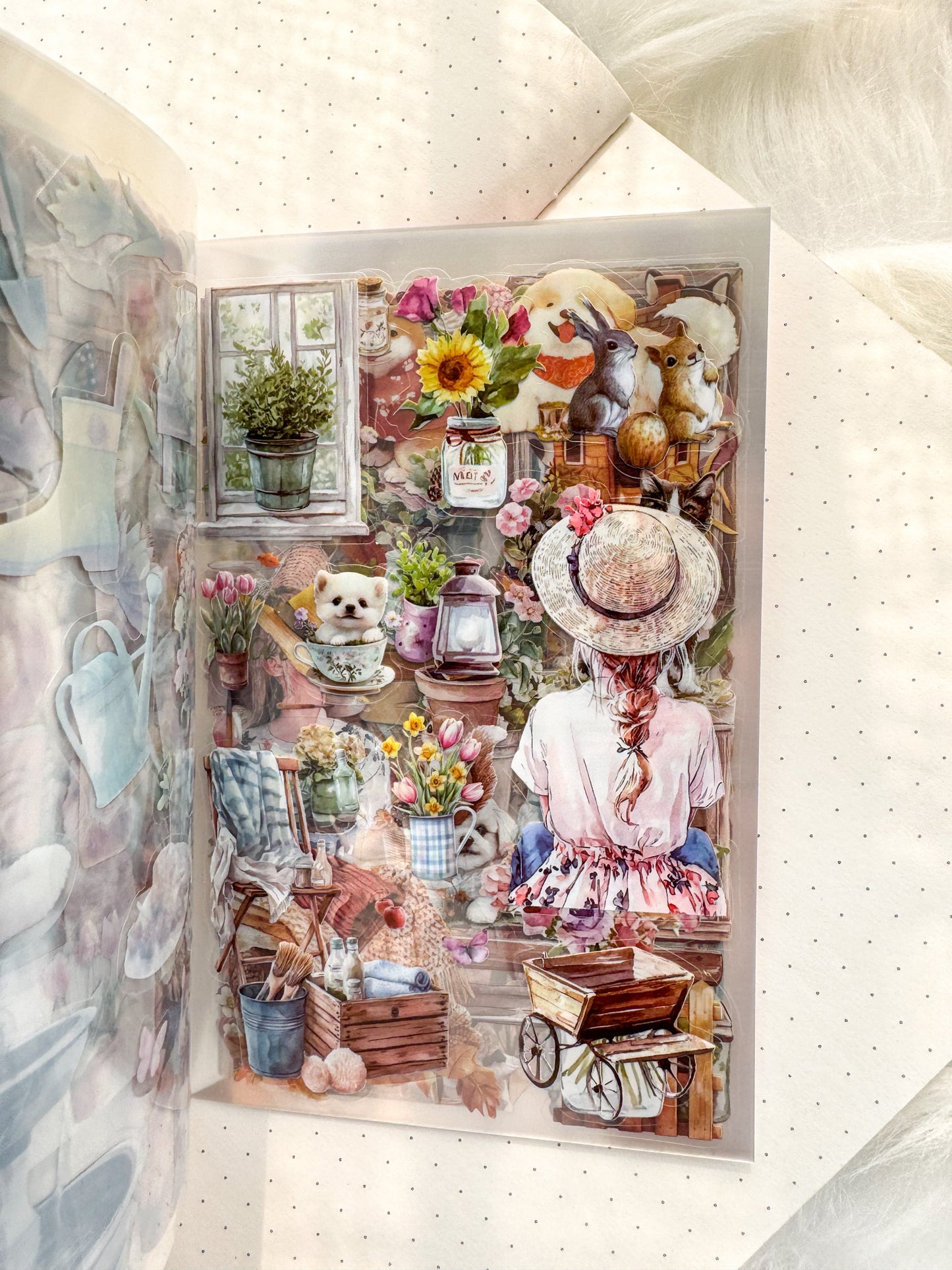 Bfmcl403 Song Of Soil Time Sticker Transparent Book | Over 300 Stickers - 20 Sheets