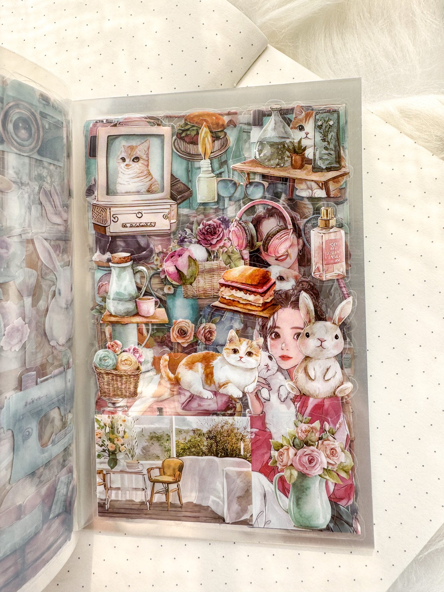 Bfmcl404 Mint Afternoon Time Sticker Transparent Book | Over 300 Stickers - 20 Sheets