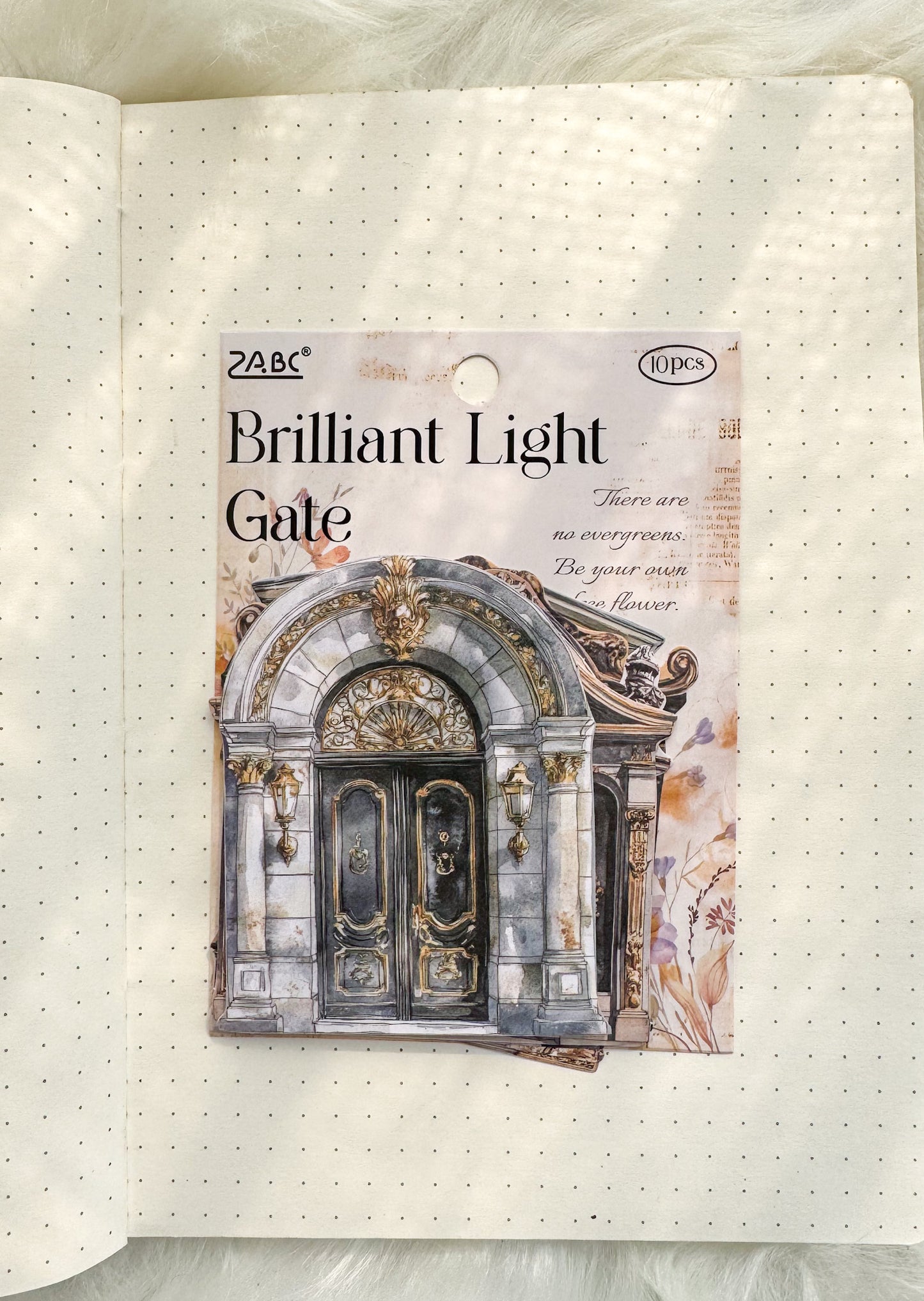 Ljml606 Gate Paper Sticker Vintage Gates | 10 pcs